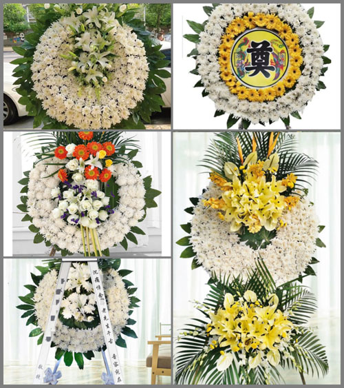 山西运城临猗县嵋阳镇南智光村花圈速递